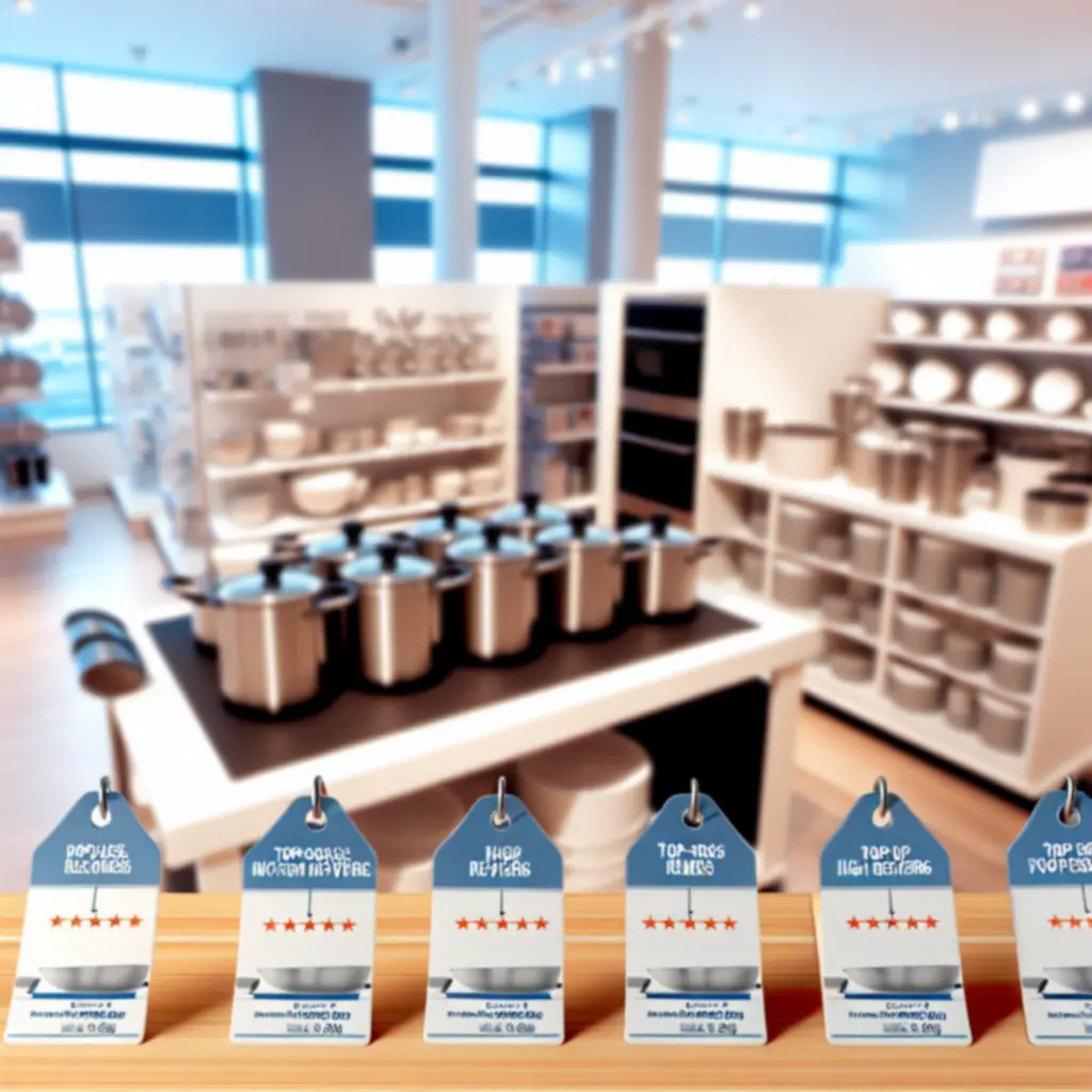 Ekspozycja najczęściej kupowanych produktów kuchennych