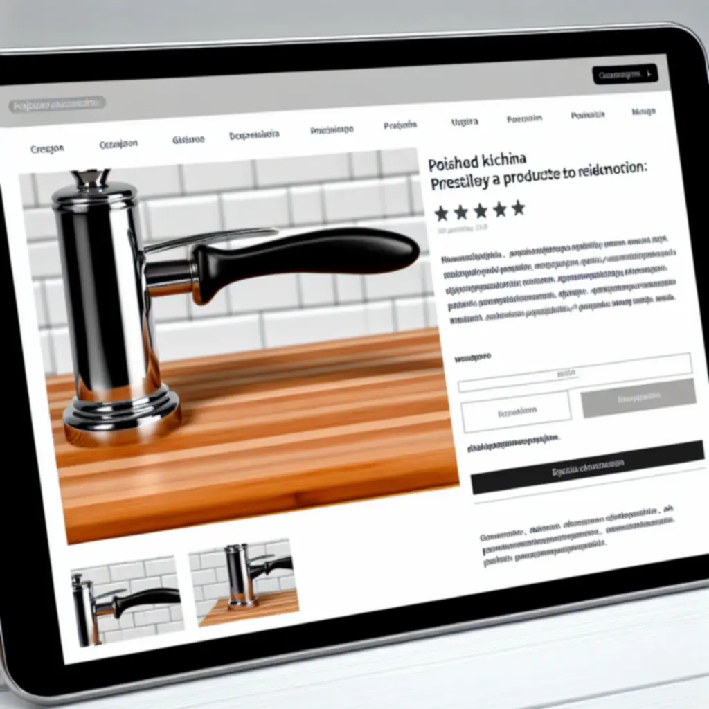 Przykładowa karta produktu akcesoriów kuchennych